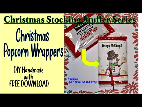 Christmas Popcorn Wrappers