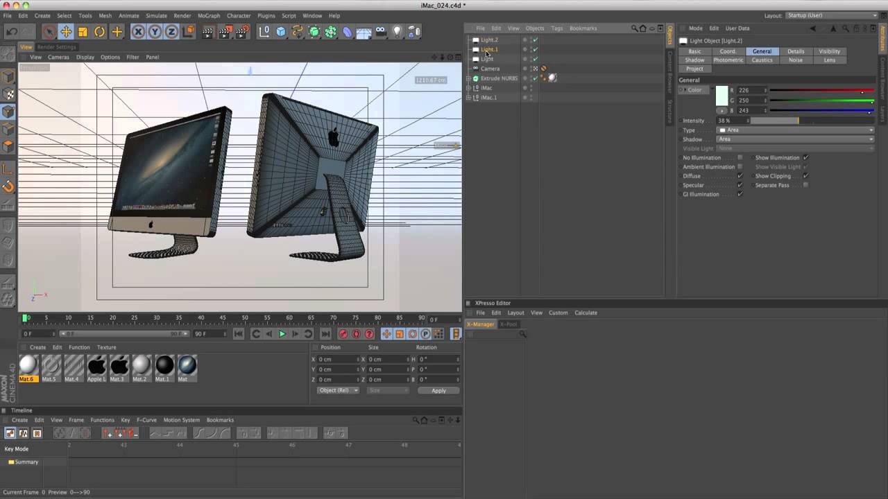 Cinema 4D Tutorial How to Model an iMac in Cinema 4D Tutorial Part 4 ...
