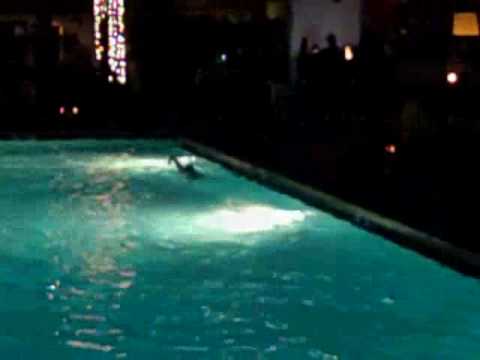 what happens when there is a pool located in the middle of a bar: