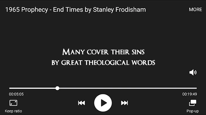 1965 Prophecy - End Times by Stanley Frodisham