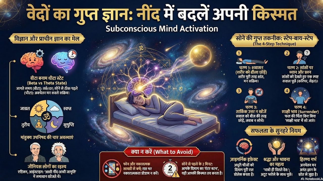 निद्रा और अवचेतन मन का वैदिक विज्ञान : Subconscious Mind Activation