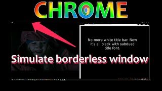 Simulate borderless browser window for cleaner video playback - Amazon, Netflix, Sling...