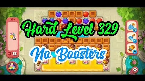 Hard Level 329 No Boosters 💫 Match-3 Game Gardenscapes #games #gameplay #gaming