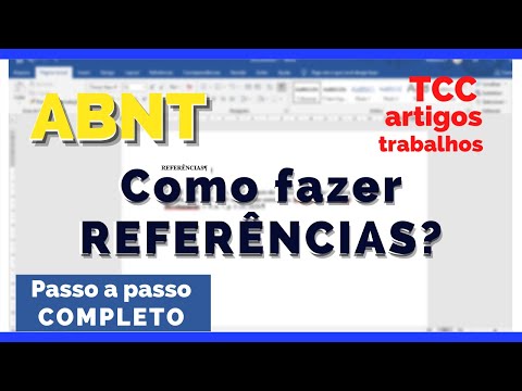 Vídeo: Como faço uma página de referência para um ensaio?