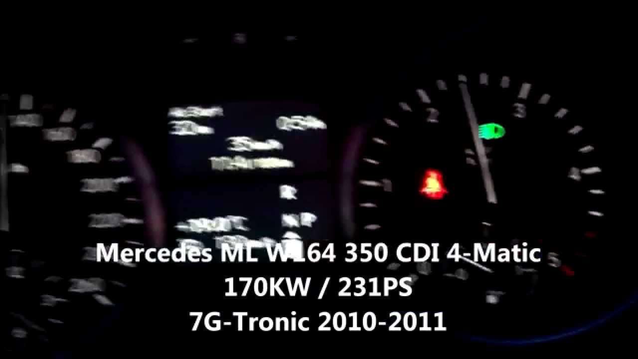 Mercedes W164 Ml 350 Cdi Om 642820 7g Tronic Engine Speed