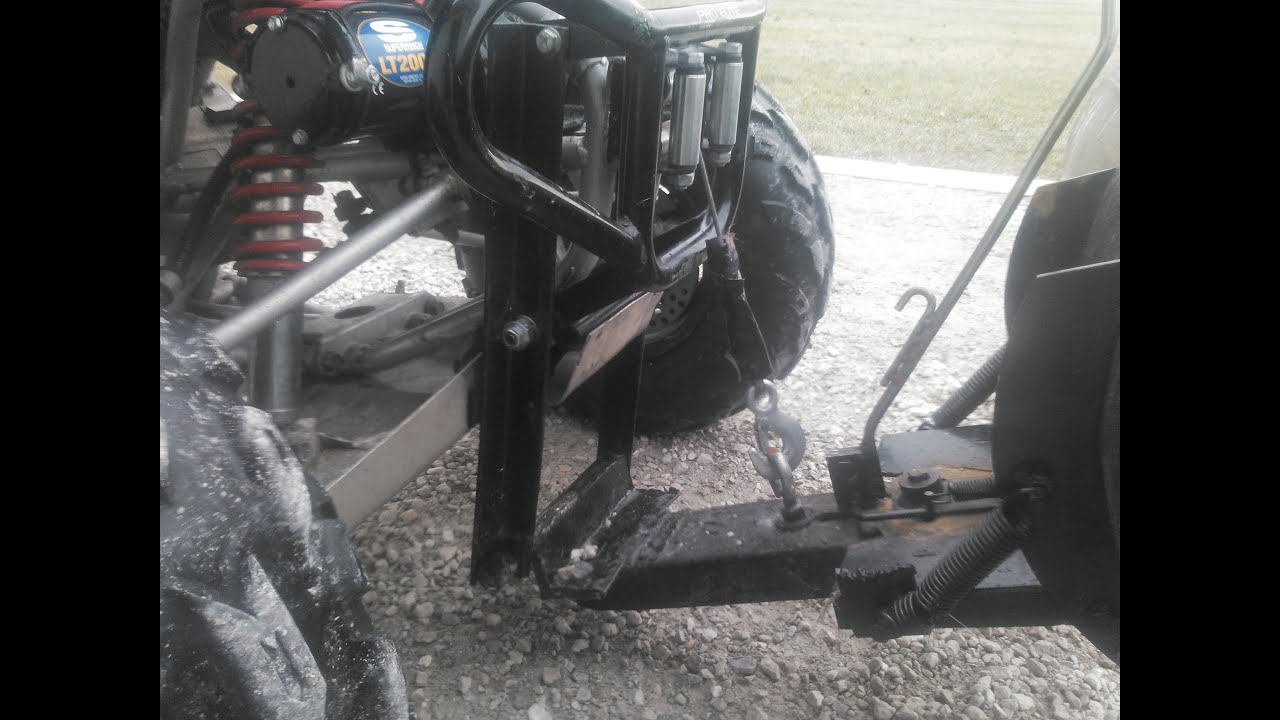 HOW TO MOUNT A SNOW PLOW TO ATV! YouTube