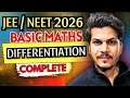 Differentiation Made Easy! | Basic Math for NEET Physics 2026 | Complete Concept in 1 Video