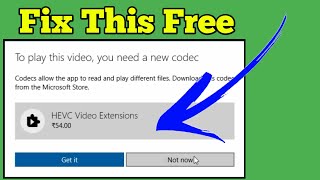 Quick Fix HEVC Video Extensions Codec Missing 0xc00d5212 Error Windows 10
