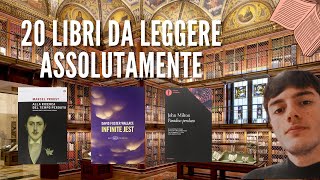 I 20 capolavori che dovrei assolutamente leggere!