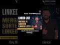 merge k sorted linked lists #shorts #ytshorts #linkedlists #mergeklinkedlists #faang #maang #dsa