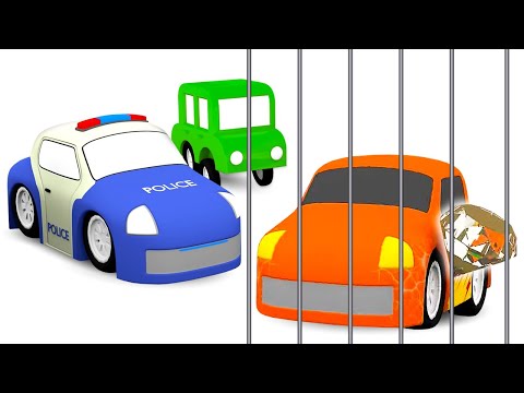 Мультфильм 4 Машинки Для Детей. Полицейская Машинка И Гонки За Хулиганом. Погоня За Алмазом