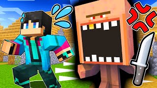 【マイクラ】超怖い村人が襲ってくる危険な村に入ってしまった結果...【マインクラフト】