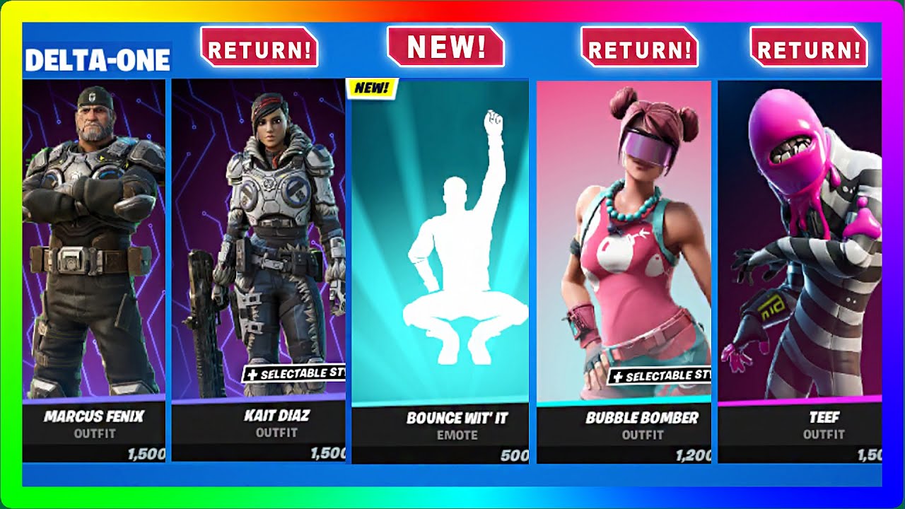 *NEW/RETURN* Bounce Wit It Emote, DeltaOne, Bubble Bomber, Teef!🎅