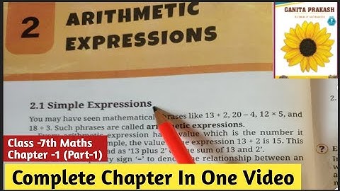 Class 7 Maths | Ganita Prakash | Chapter 2 – Arithmetic Expressions | Full Chapter Explanation 