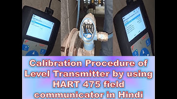 Calibration Procedure of Level Transmitter by using HART 475 field communicator in Hindi | URV | LRV