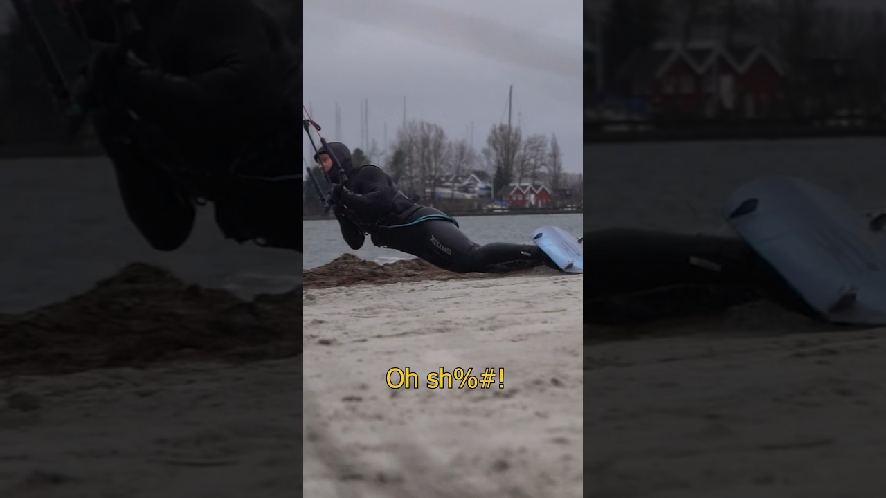 When it isnt going recording to plan #kiteboarding #kitesurf #fail #fyp