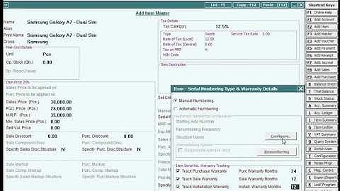 SERIAL NUMBER WISE STOCK Maintenance in BUSY -TAMIL
