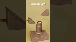 Satisfying GoldBall VS Piston Sound | Blender Cloth Simulation