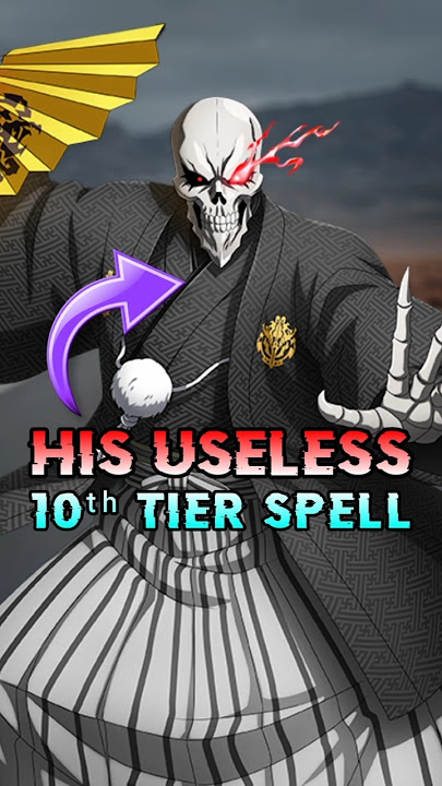Ainz’s most USELESS 10th-tier spell 🤯 #overlord #isekaianime #shorts