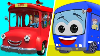 Wheels On The Bus | Wheels On The Bus Go Round and Round | Kids Rhymes