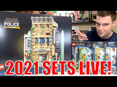 NEW LEGO 2021 SETS LIVE BUILD! (Police Station, Harry Potter, & Star Wars) - NEW LEGO 2021 SETS LIVE BUILD! (Police Station, Harry Potter, & Star Wars)