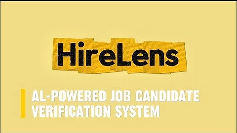 HireLens || TechTitans || SOLVIO AI Hackathon 2025 #hackathon #Prototype_presentation￼