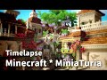 【Minecraft】ファンタジーな藤の街角を建築【MiniaTuria Mod】
