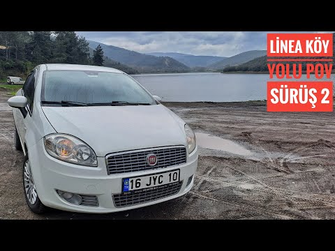 KÖY YOLU POV SÜRÜŞ! 1.3 MULTIJET FIAT LINEA POV SÜRÜŞ! BARAJ VE DAĞ MANZARASI!  - BURSA