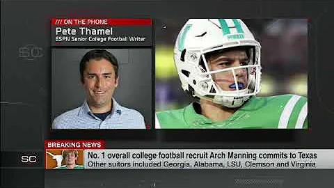 QB Arch Manning, No. 1 recruit in 2023 class, commits to Texas