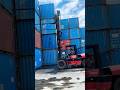 Forklift Handling Two Containers at Once