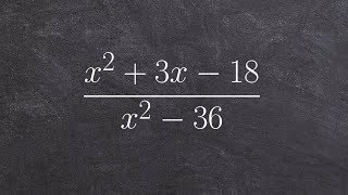 How to simplify a rational expression using factoring