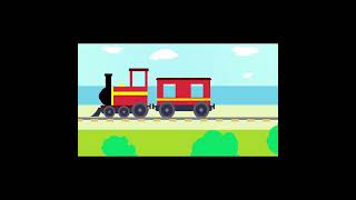 train cartoon animation #shorts