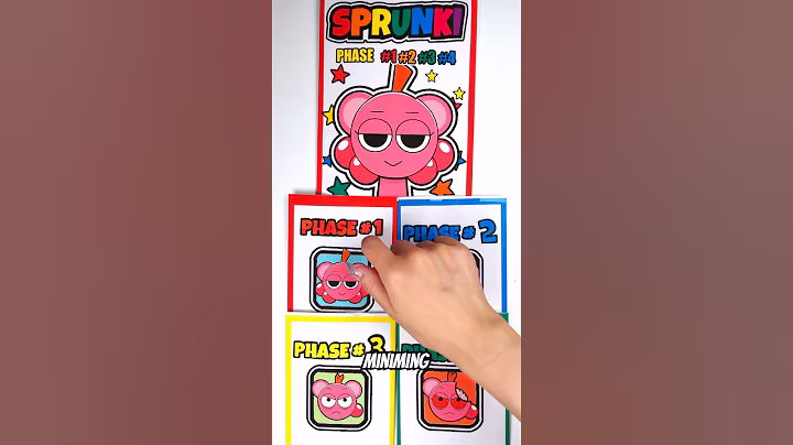 🌈SPRUNKI OC Berry | ASMR Phase 1vs2vs3vs4 Squishy #blindbag #papercraft #sprunki