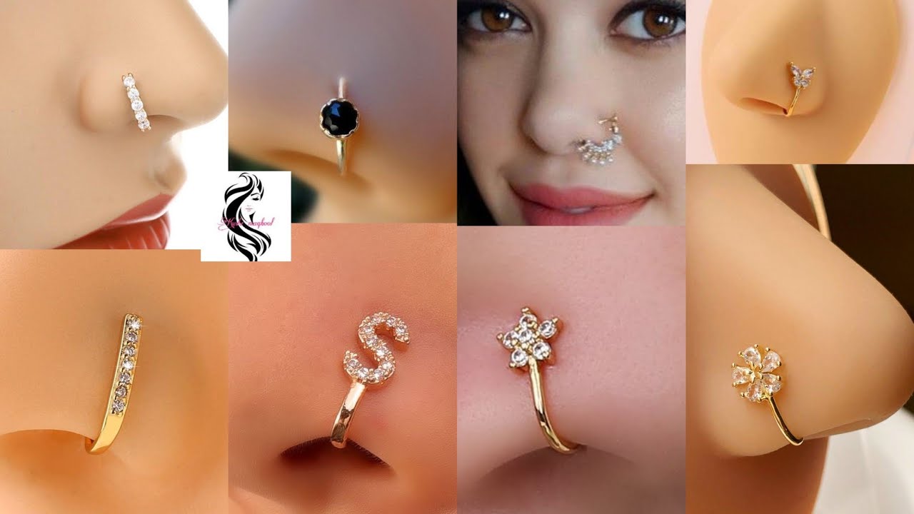 Nose Ring in 92.5 Sterling Silver - 18K Rose Gold finish - Elegant Sep –  HighSpark