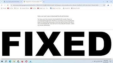How to Fix Google Drive Show "Sorry, you can