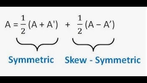 (11th Maths TN)Symmetric and Skew Symmetric Matrices