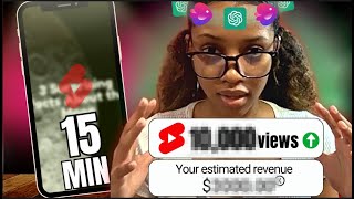 How I Made Monetizable FACELESS YOUTUBE SHORTS Using Ai In 15 Minutes (STEP-BY-STEP With RESULTS) by MonsGuide 62,371 views 1 year ago 9 minutes, 13 seconds