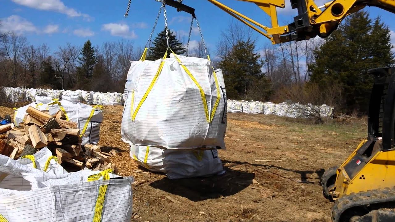 Machine Packed Solar Half Cord Firewood Bags YouTube