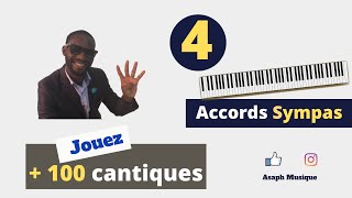 Video thumbnail of "4 accords sympa au piano"