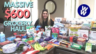 MASSIVE $600 WW GROCERY HAUL - AMAZING PROTIEN BAR FIND!! - NEW FOODS \& POINTS INCLUDED!