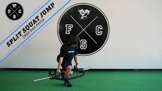 Split Squat Jump Trap Bar Pause