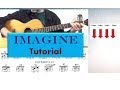 🌤 Imagine Guitar Tutorial - How to play - Cómo tocar