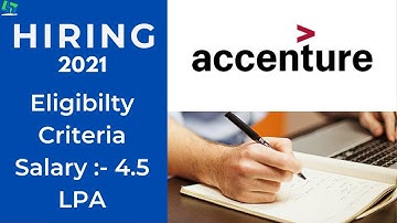 Accenture Off Campus Drive 2021 |  Recruitment Process 2020-21