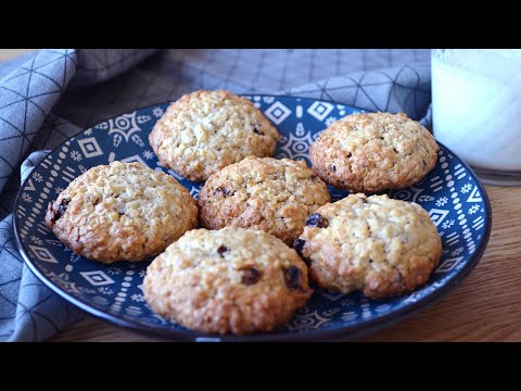 Video: Zimt-Rosinen-Haferflocken-Kekse