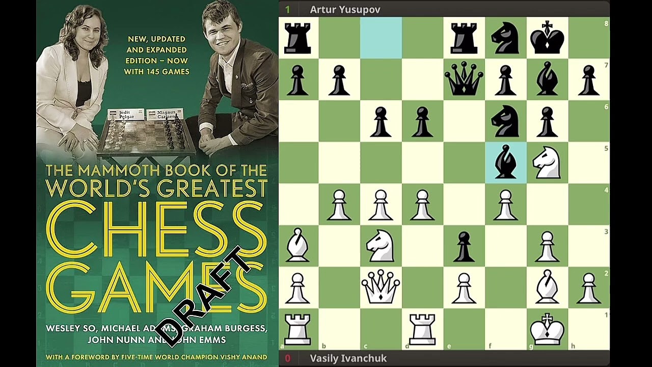 Game 85: Vasily Ivanchuk vs Artur Yusupov (Candidates match (game 9), Brussels 1991)