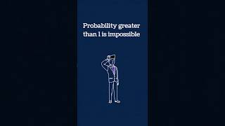 Why probability can never be more than 1? #math #mathtricks #shorts