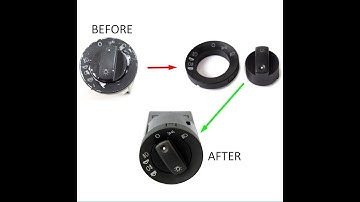 Audi A4 B6 B7 Headlight Switch Cover Replacement - NO CUTTING!!!