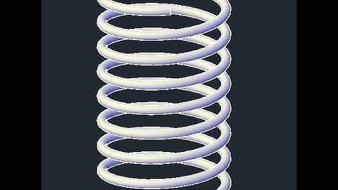 AutoCAD 3D Spring Tutorial Use Command Helix simple