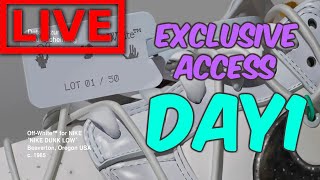 🔴SNKRS APP EXCLUSIVE ACCESS GOING OUT!!! Nike Dunk Low Off-White Lot 1-50  - YouTube