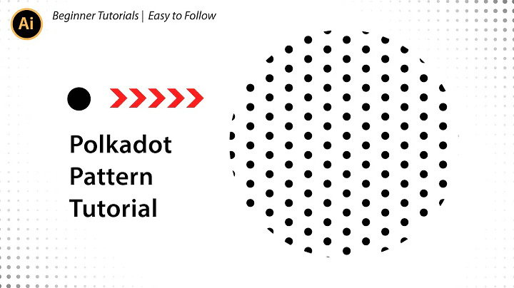 Easy How to Make Polka dot Pattern in Adobe Illustrator